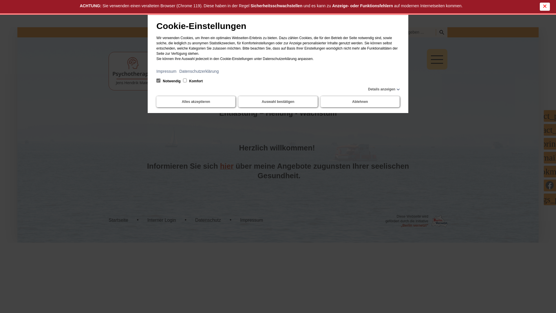 website screenshot of https://jenshendrikmaier.de/
