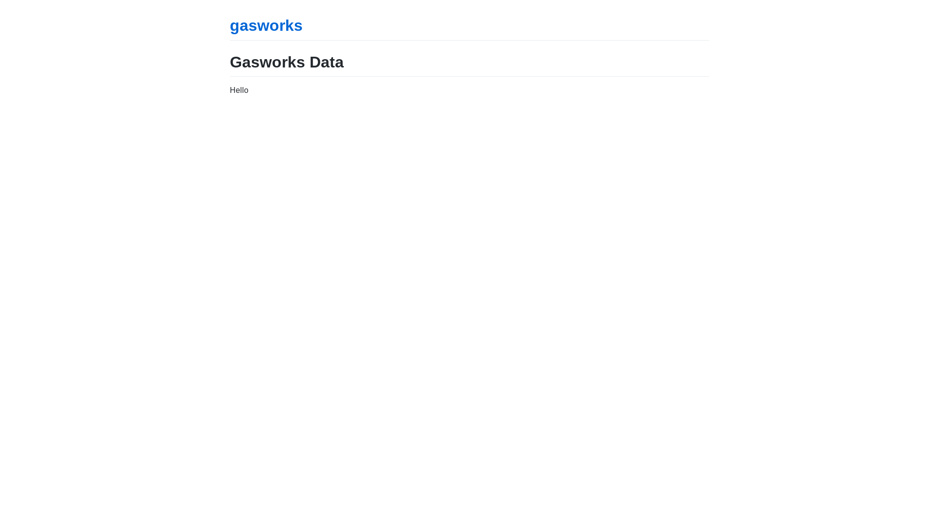 website screenshot of https://gasworksdata.com/