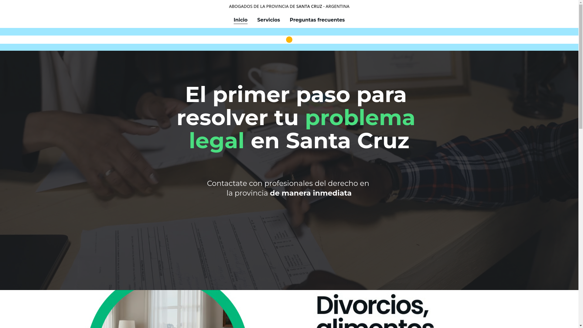 website screenshot of https://abogadosdesantacruz.com.ar/