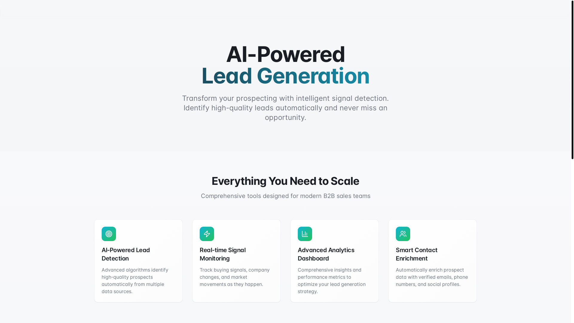 website screenshot of https://agenticsignal.ai/