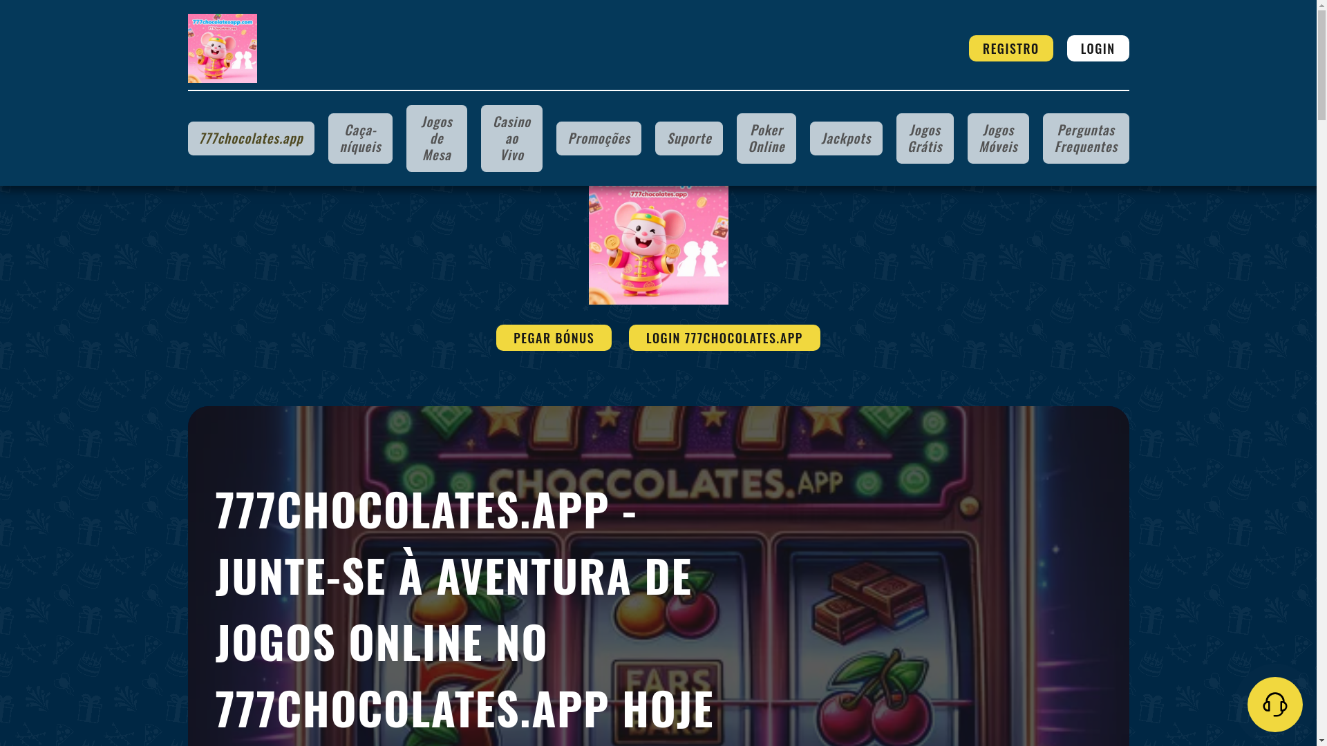 website screenshot of https://777chocolatesapp.com/