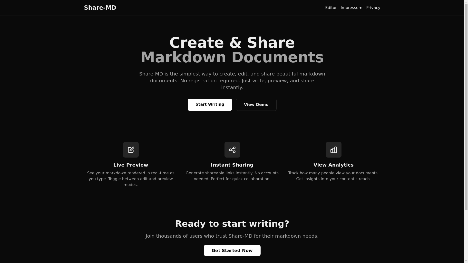 website screenshot of https://share-md-com.pages.dev/