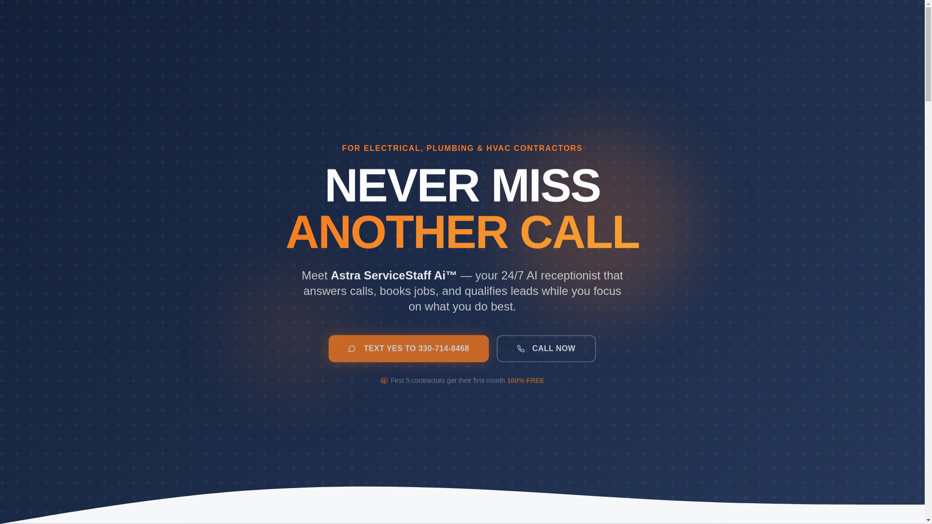 website screenshot of https://servicestaff.ai/