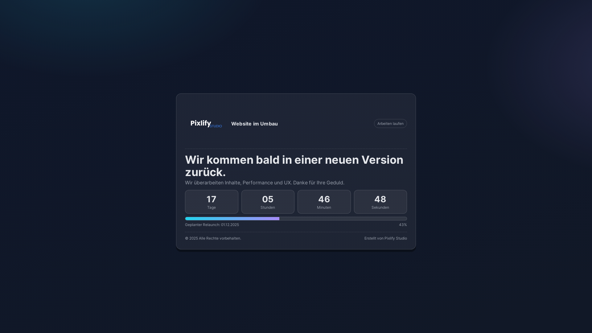 website screenshot of https://pixlify-studio.at/