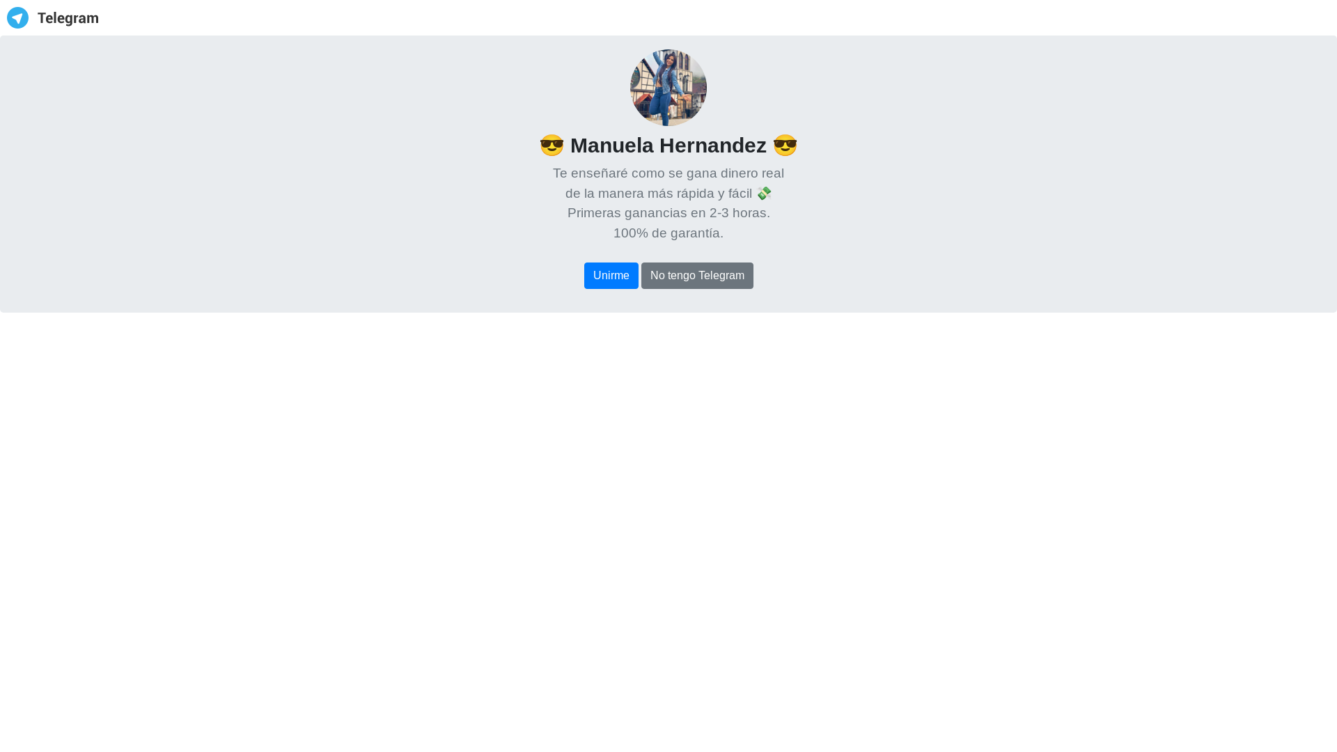 website screenshot of https://manuela07.icu/