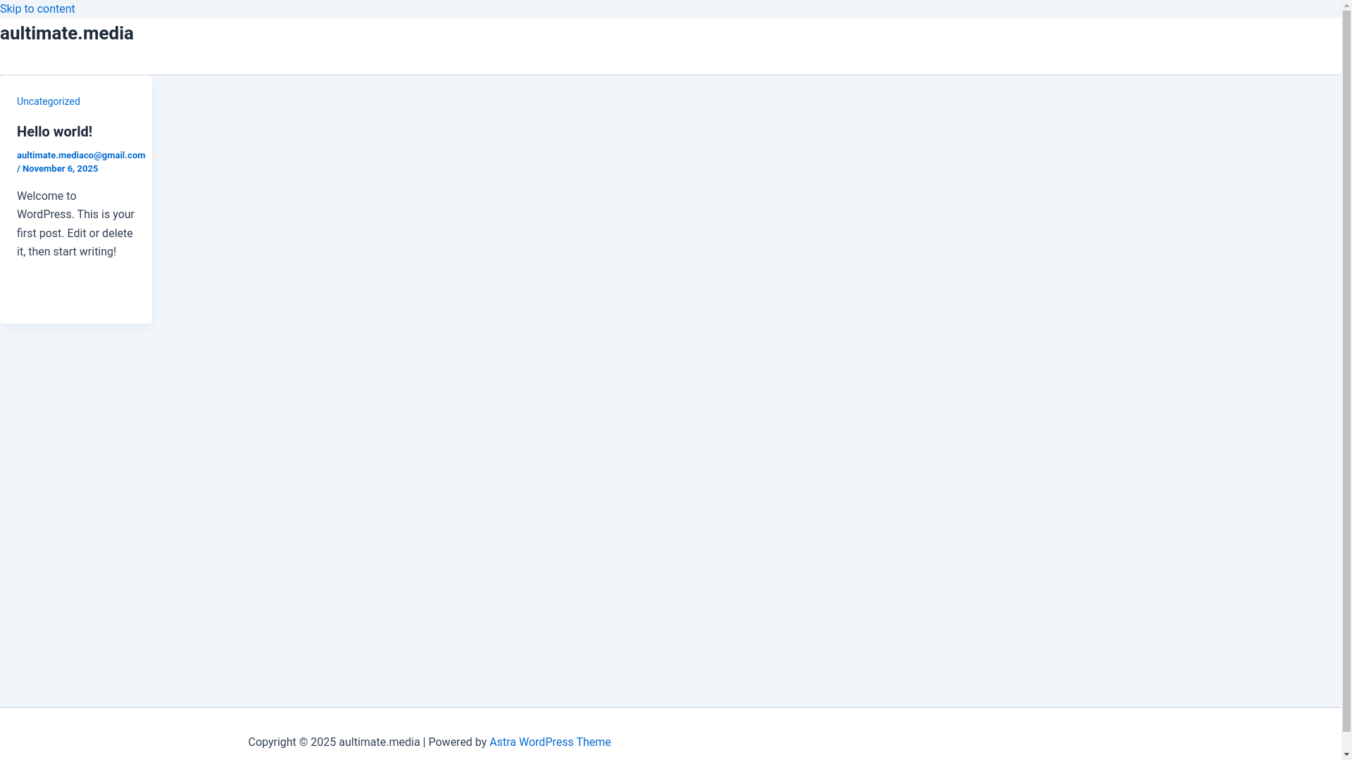 website screenshot of https://aultimate.media/