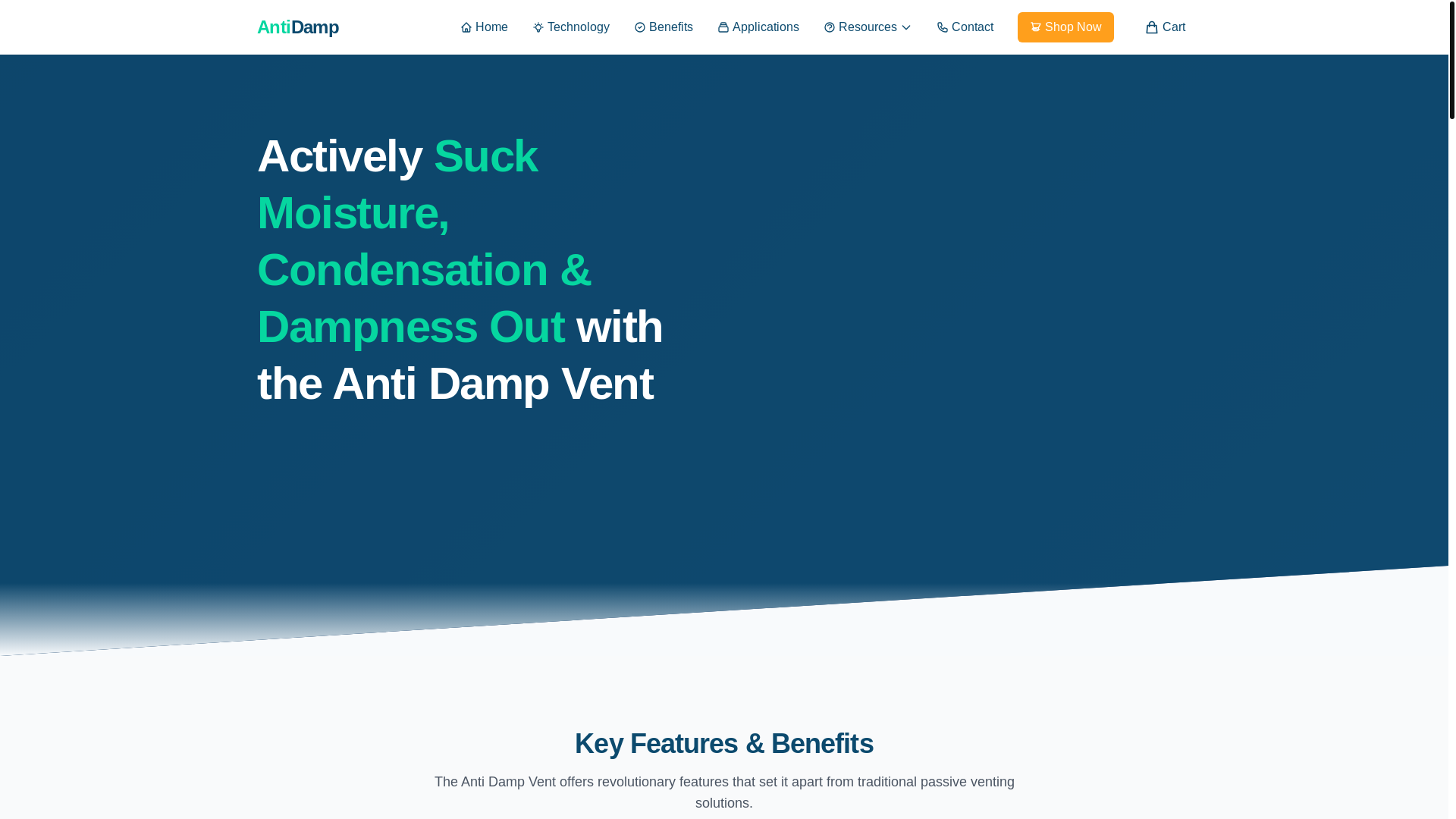 website screenshot of https://antidampvents.pages.dev/