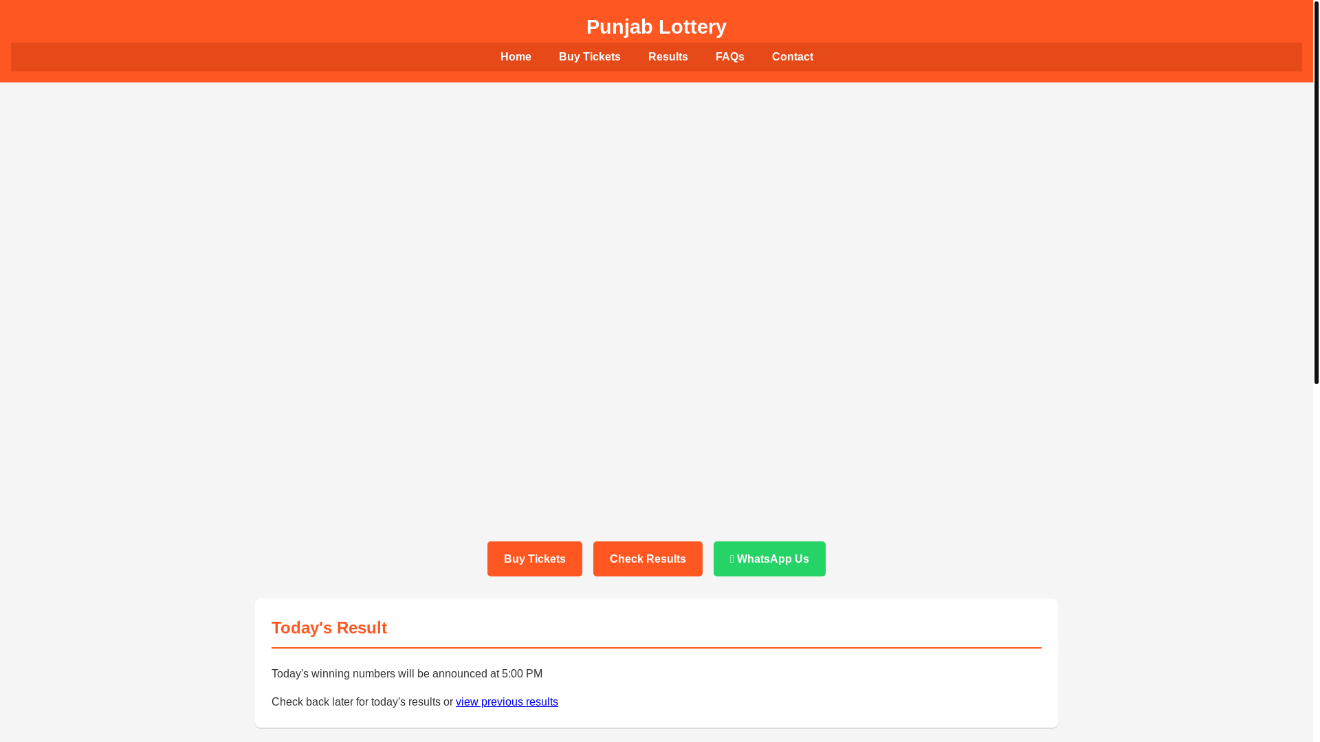 website screenshot of https://punjabstatelotteries.store/