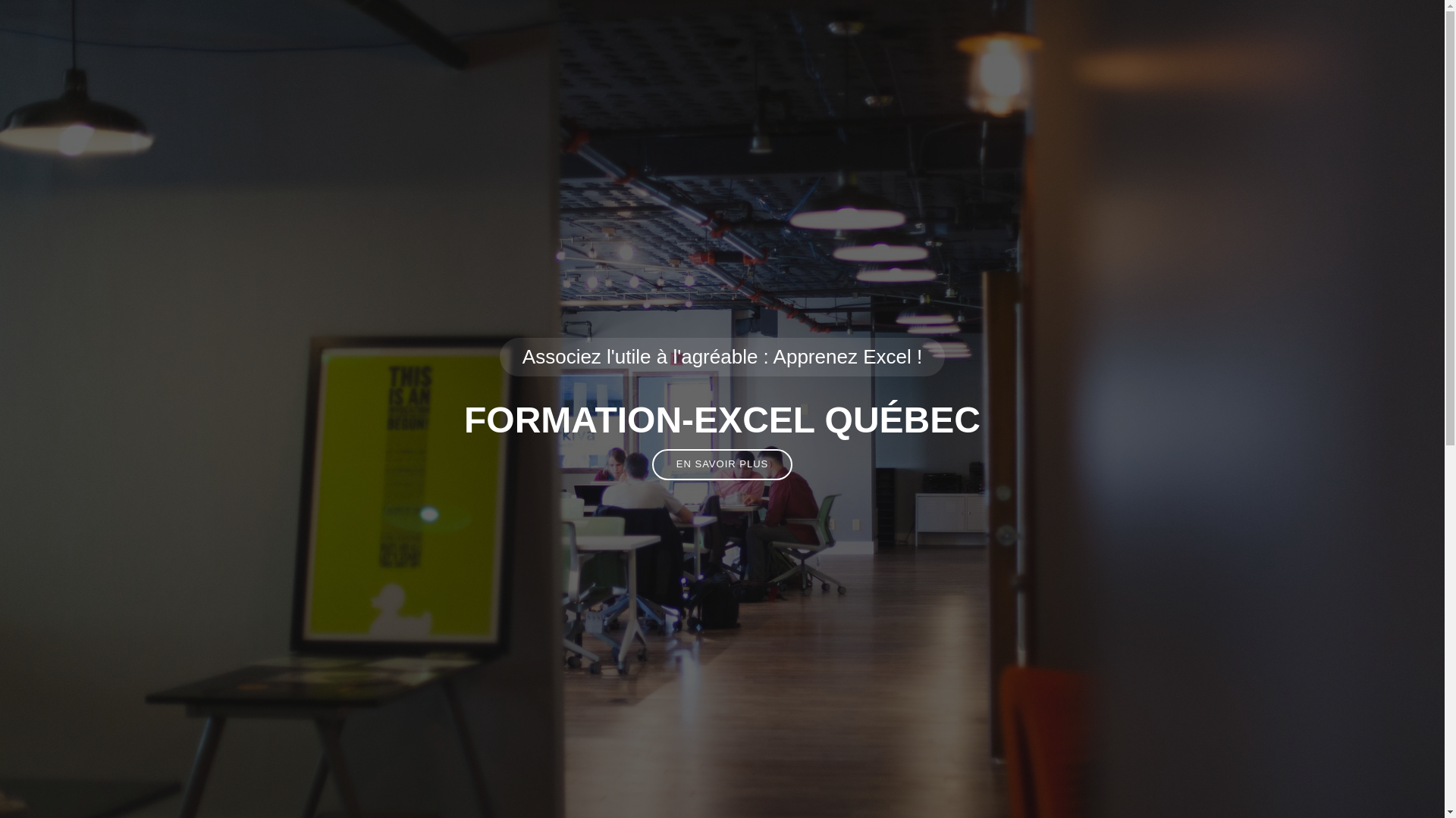 website screenshot of https://formation-excelquebec-cou6z.kinsta.page