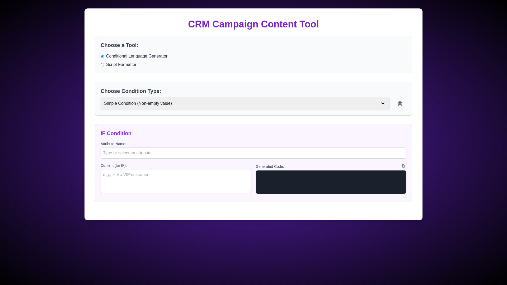 website screenshot of https://crm-content-tool.pages.dev/