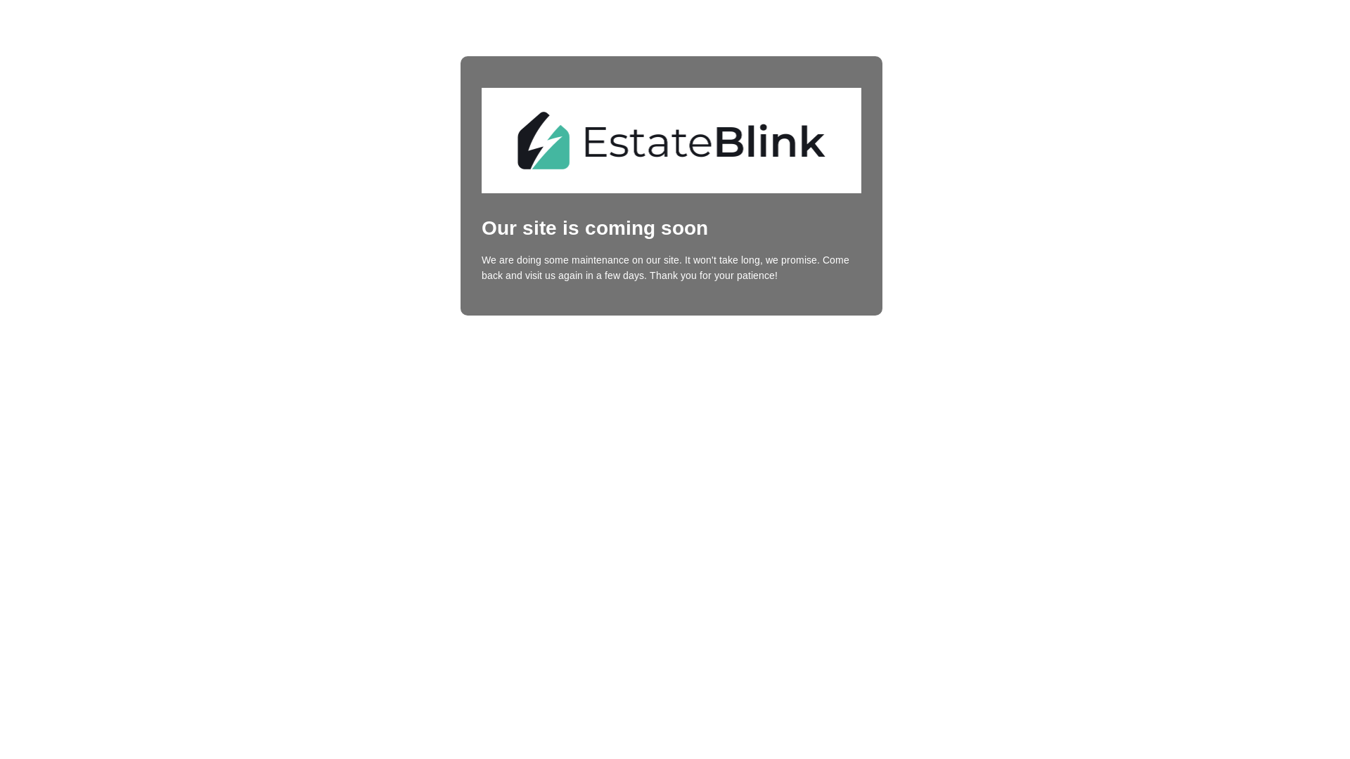 website screenshot of https://estateblink.com/