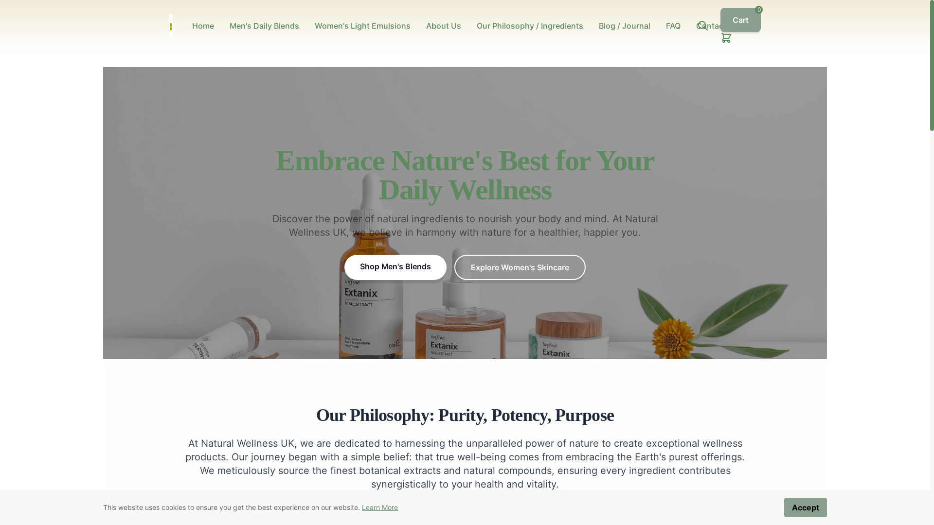 website screenshot of https://naturalwellnessukb.info/