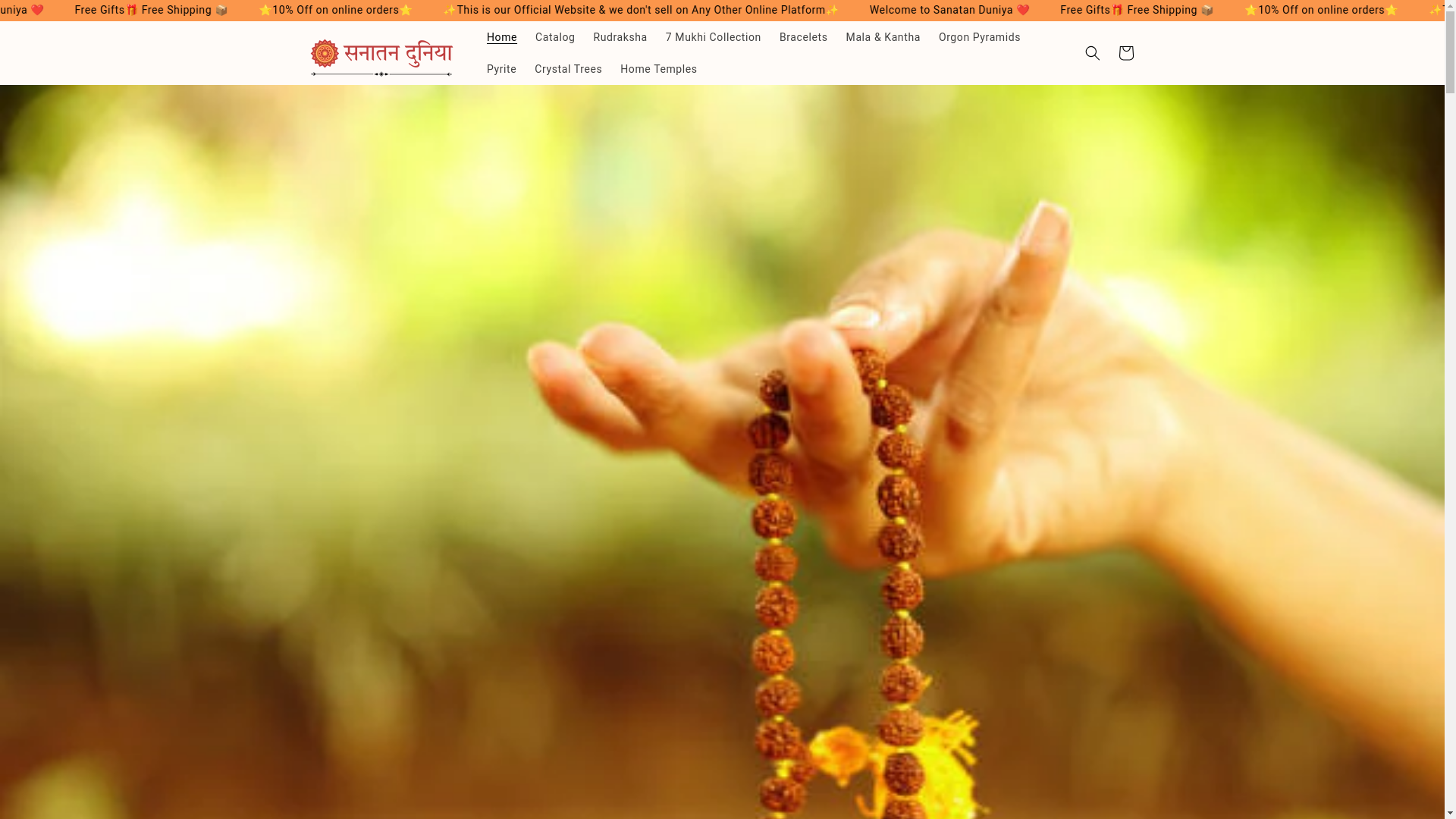 website screenshot of https://sanatanduniya.in/
