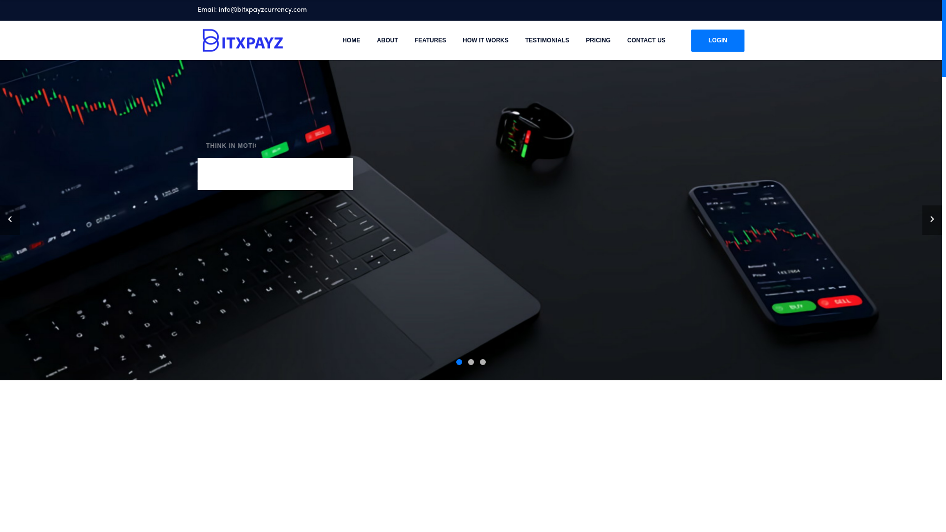 website screenshot of http://bitxpayzcurrency.com/