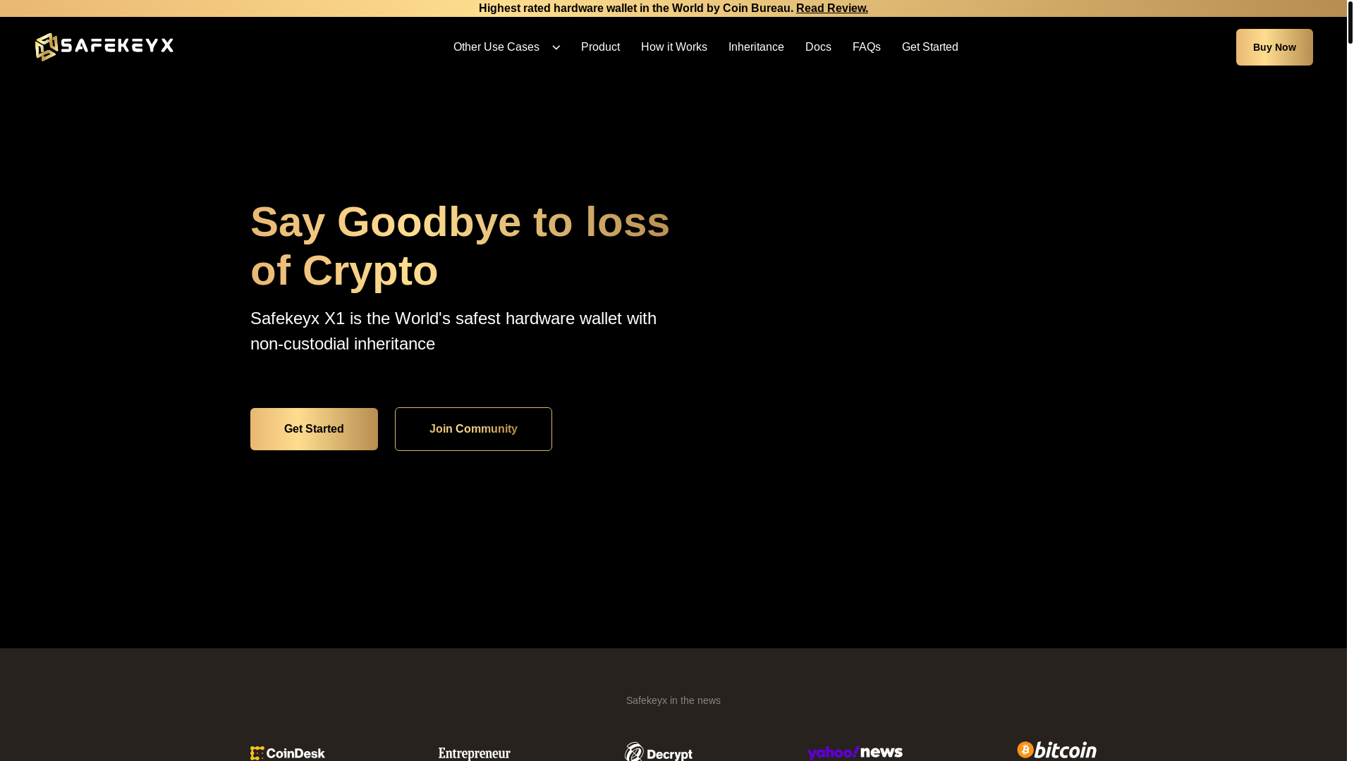 website screenshot of https://safekeyx.com/