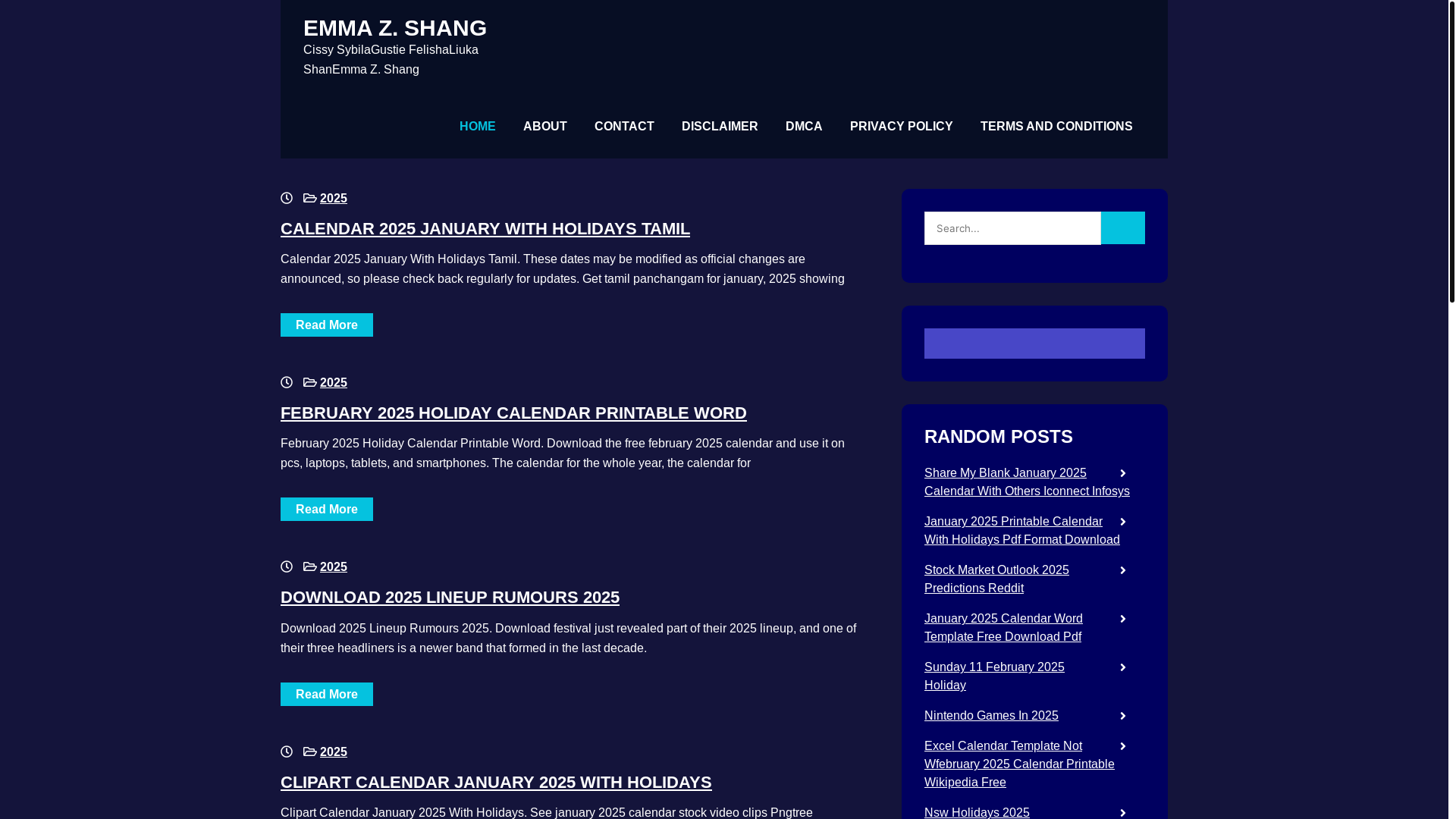 website screenshot of https://emmazshang.pages.dev/