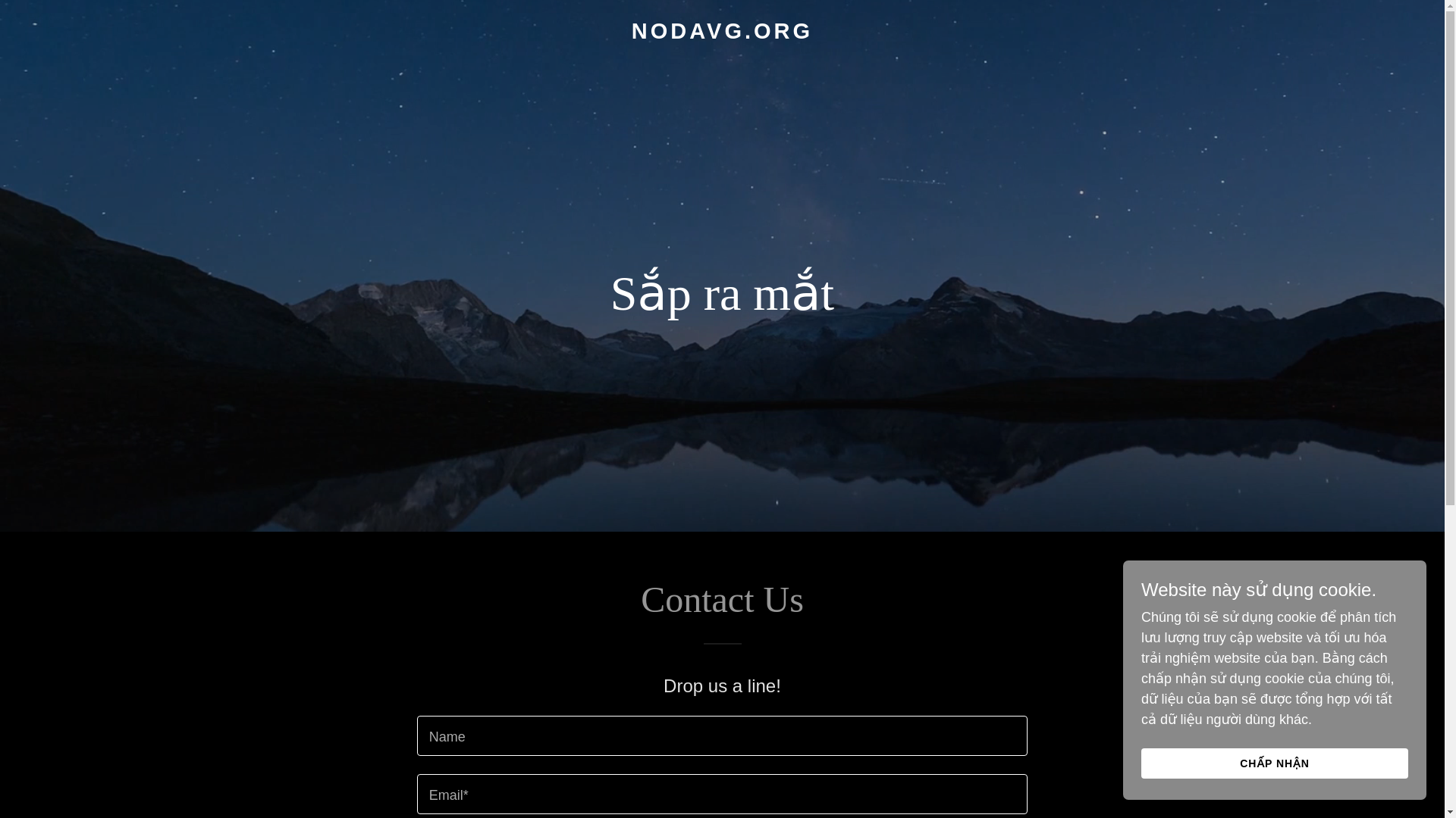 website screenshot of https://nodavg.org/