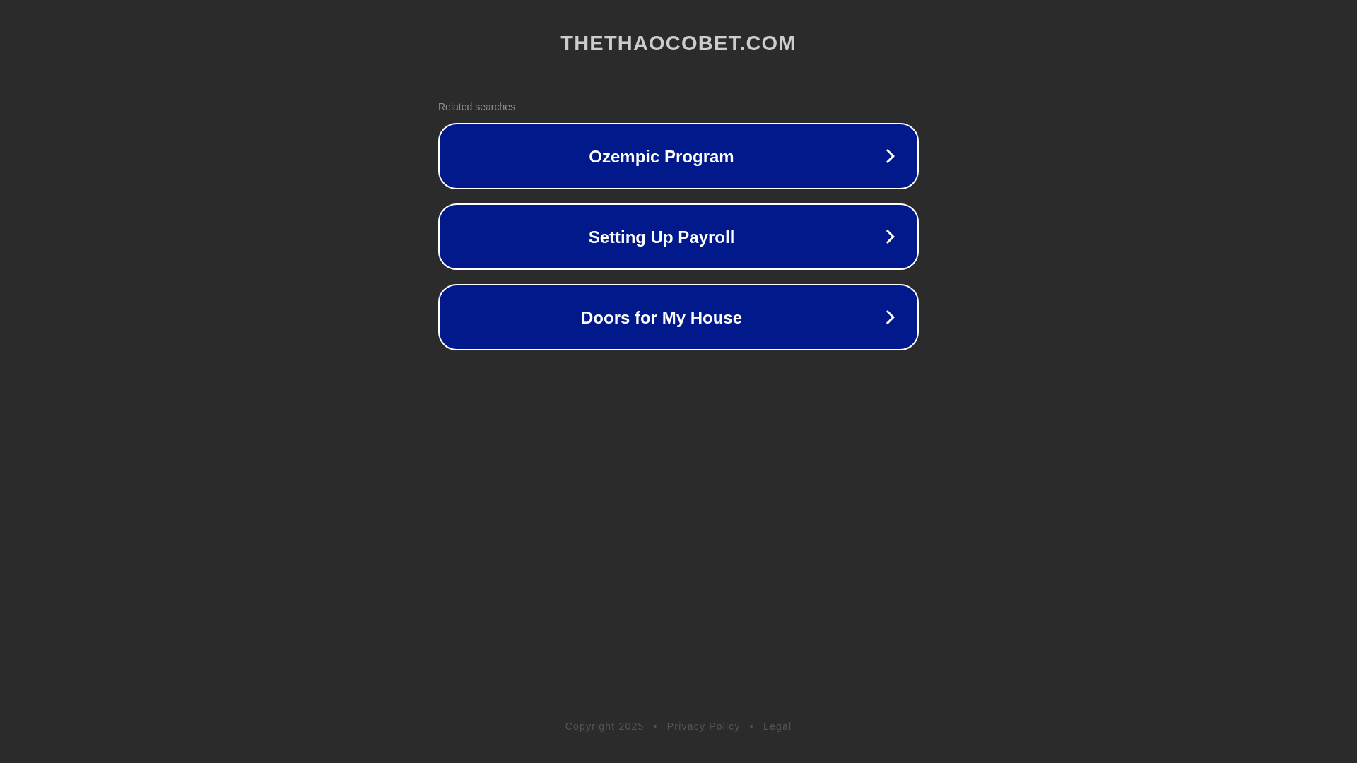 website screenshot of https://thethaocobet.com/