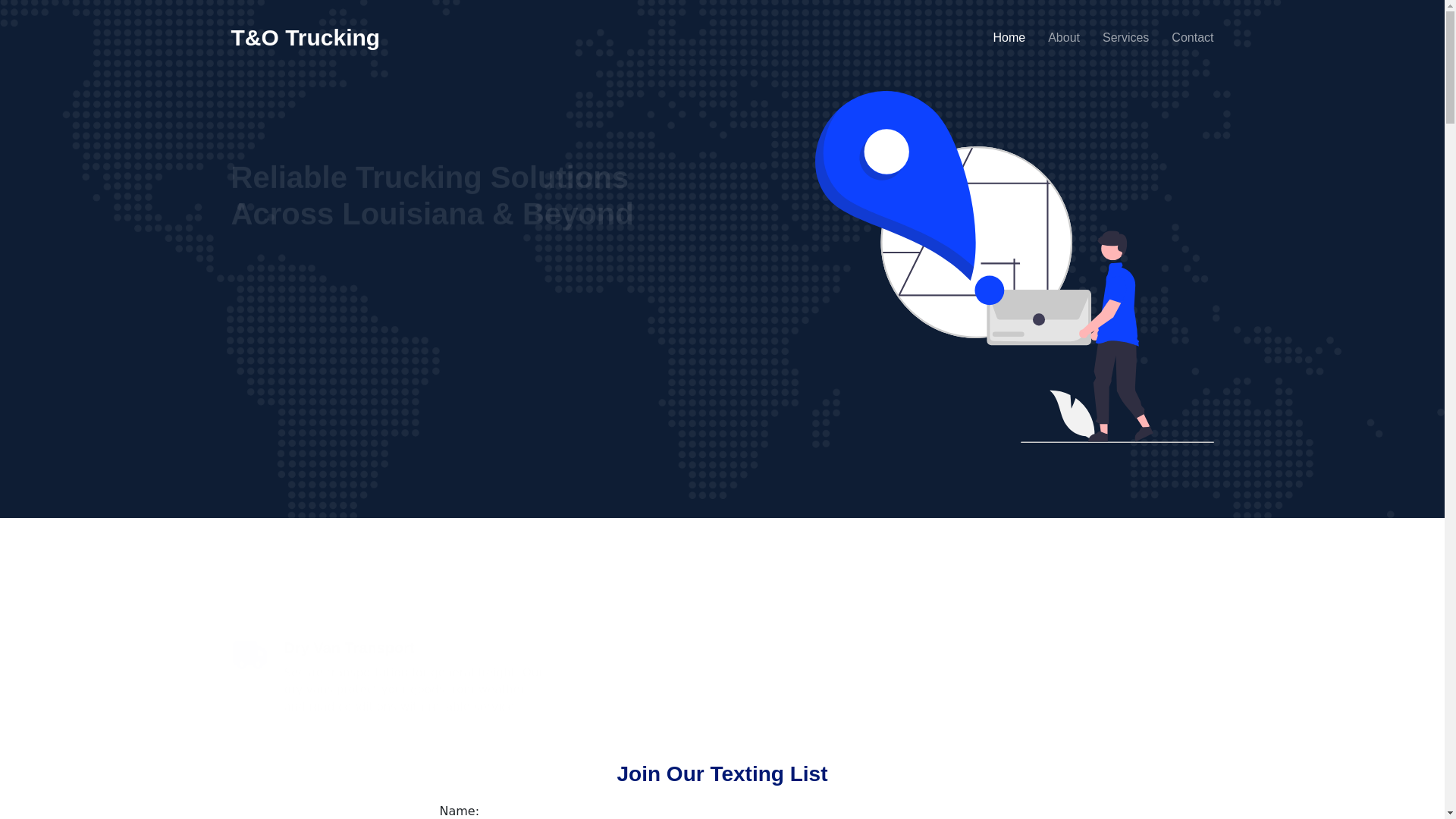 website screenshot of https://totrucking.pages.dev/