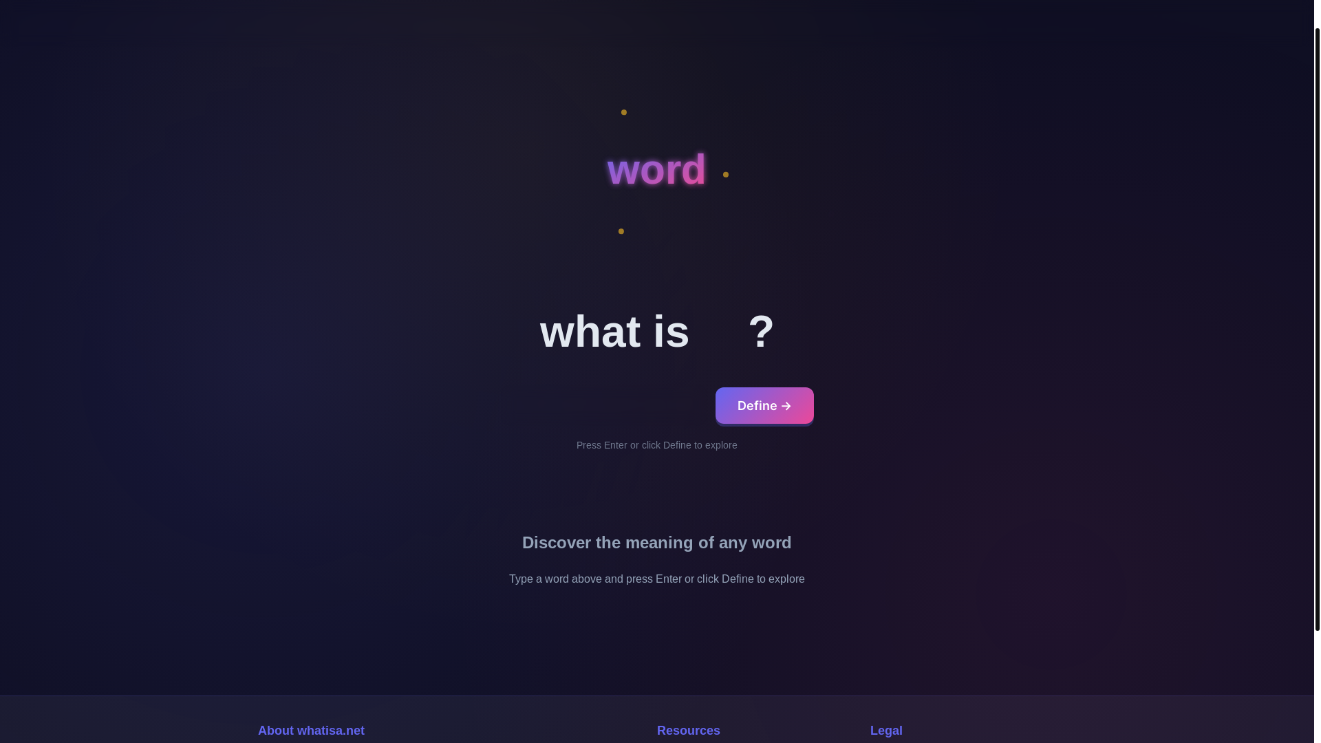 website screenshot of https://whatisa.pages.dev/
