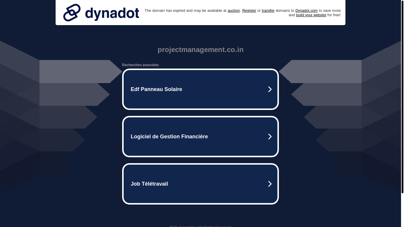 website screenshot of https://cpanel.projectmanagement.co.in
