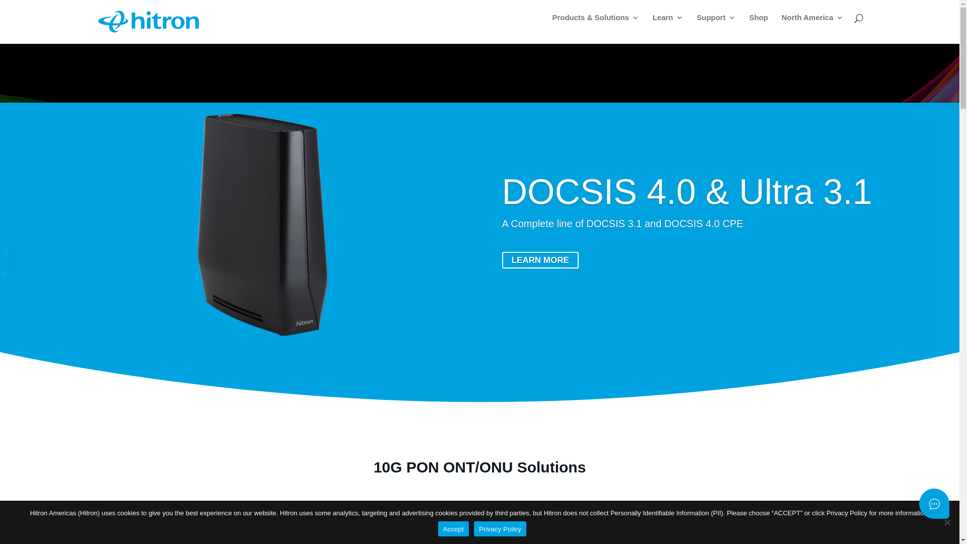 website screenshot of https://us.hitrontech.com/