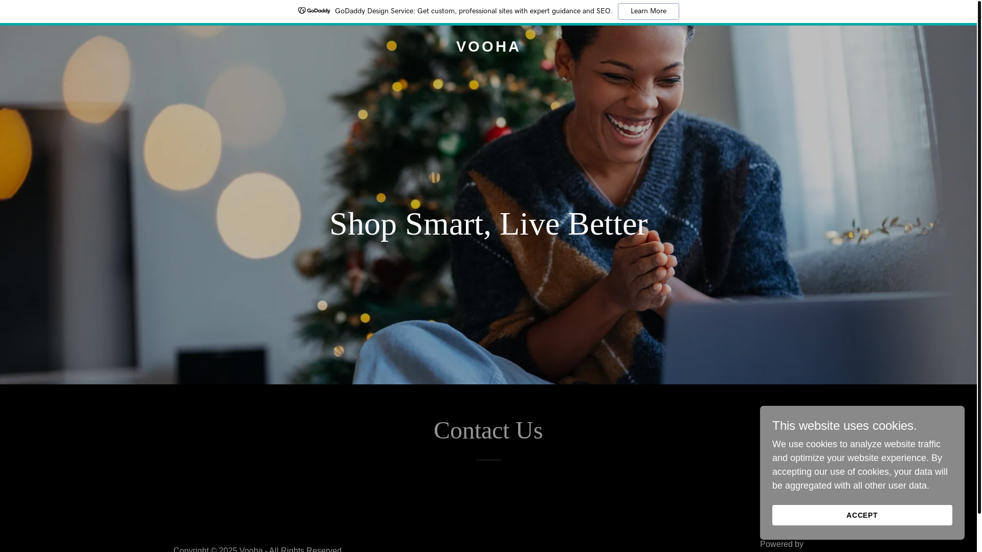 website screenshot of https://vooha.in/