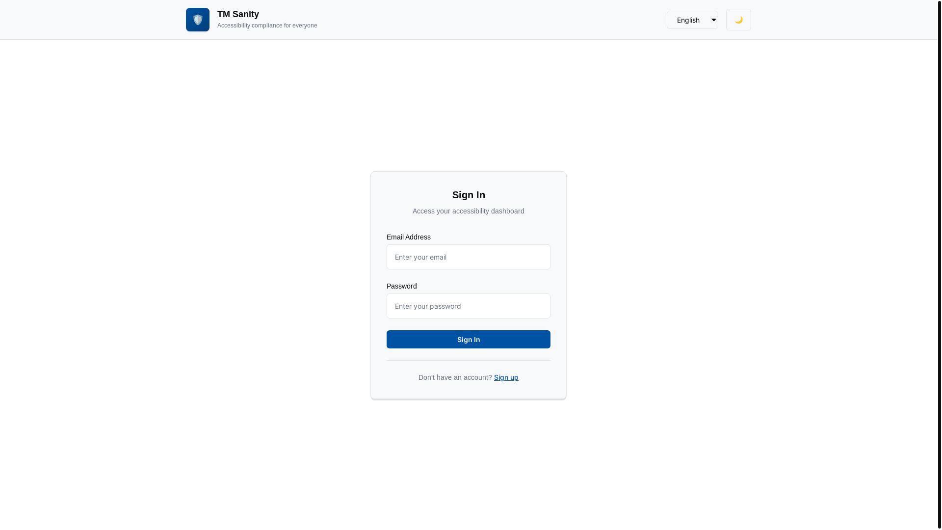 website screenshot of https://tm-sanity.pages.dev/