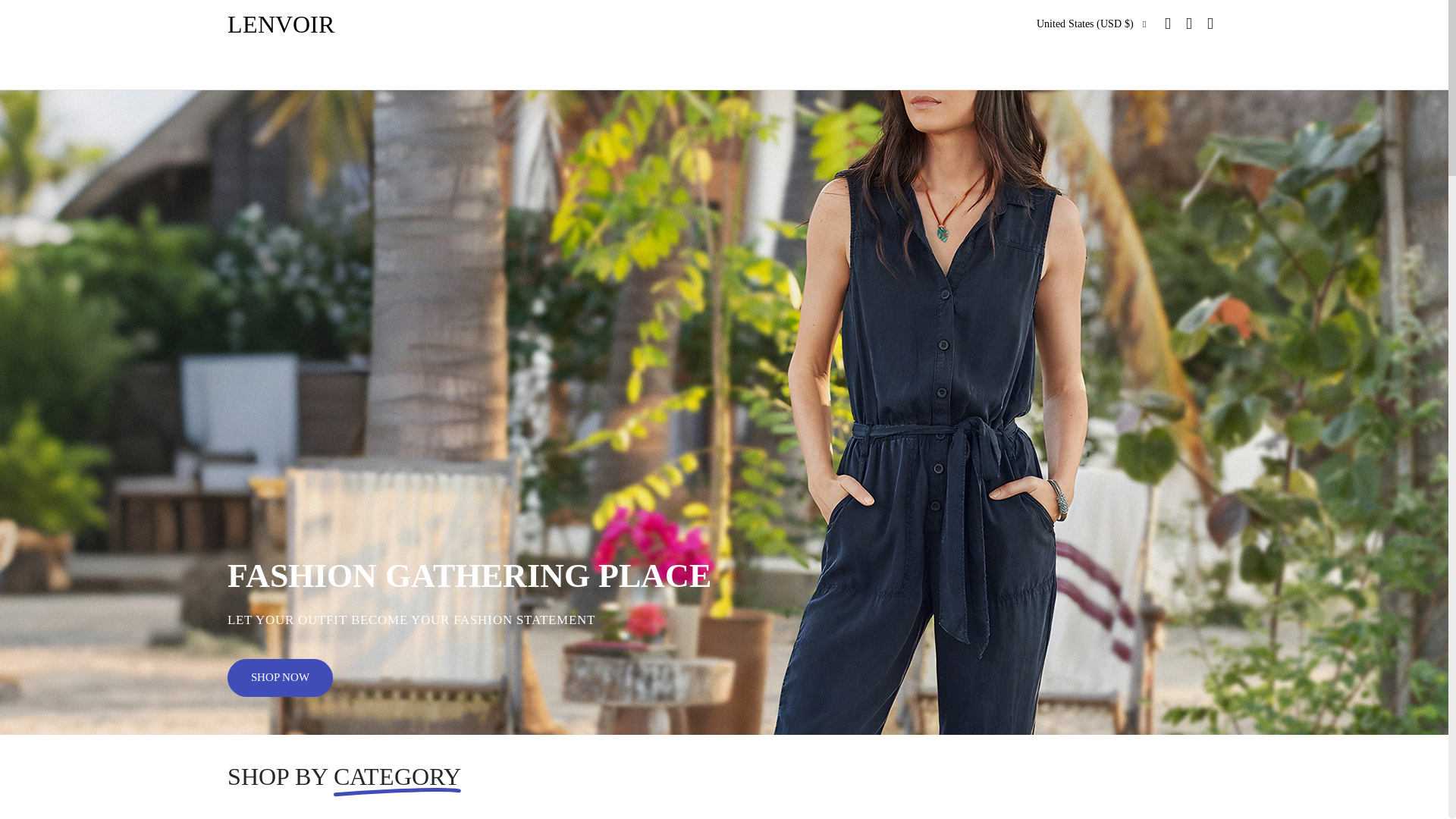 website screenshot of https://lenvoir.com/