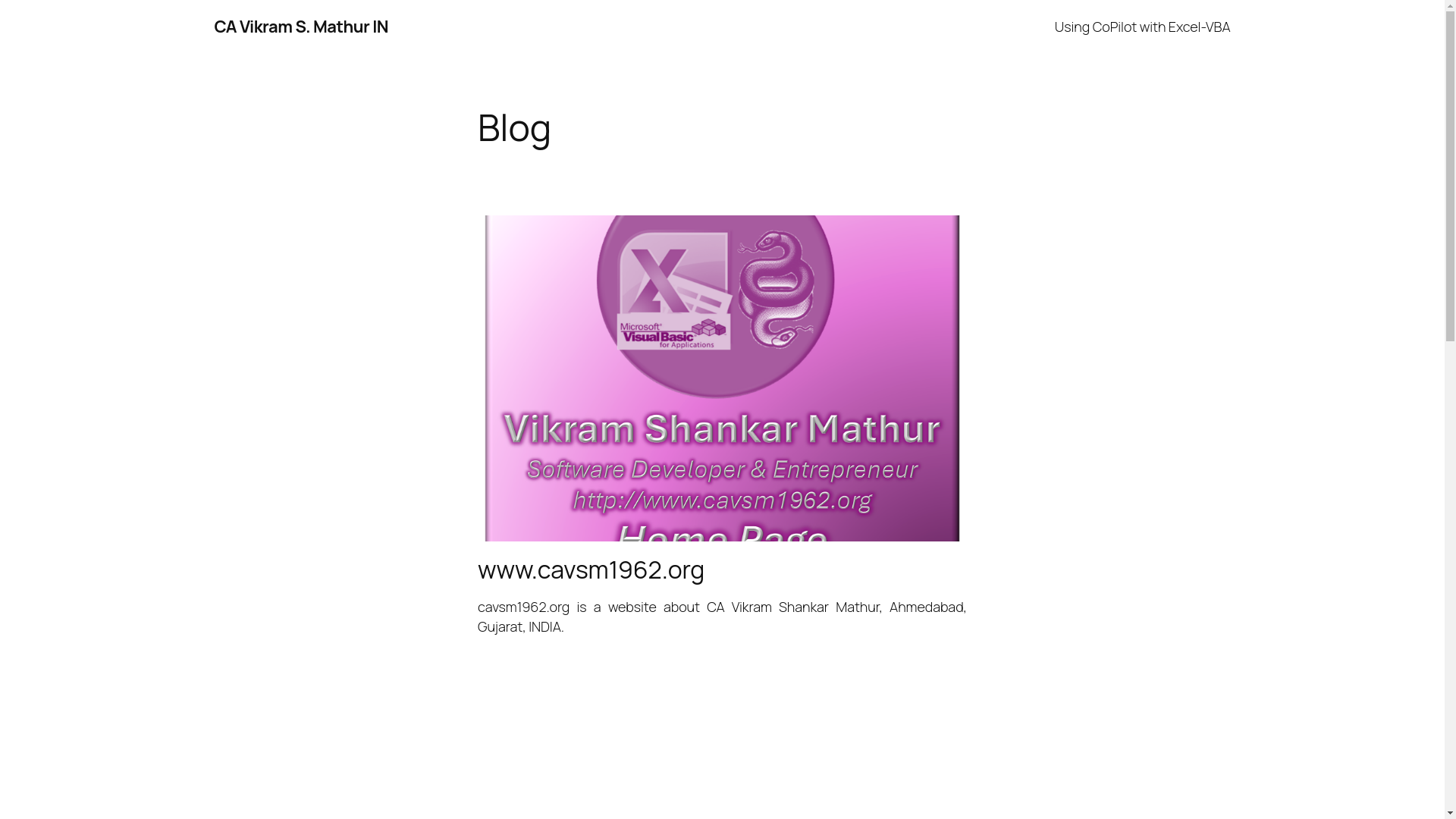 website screenshot of https://cavsm1962.in/