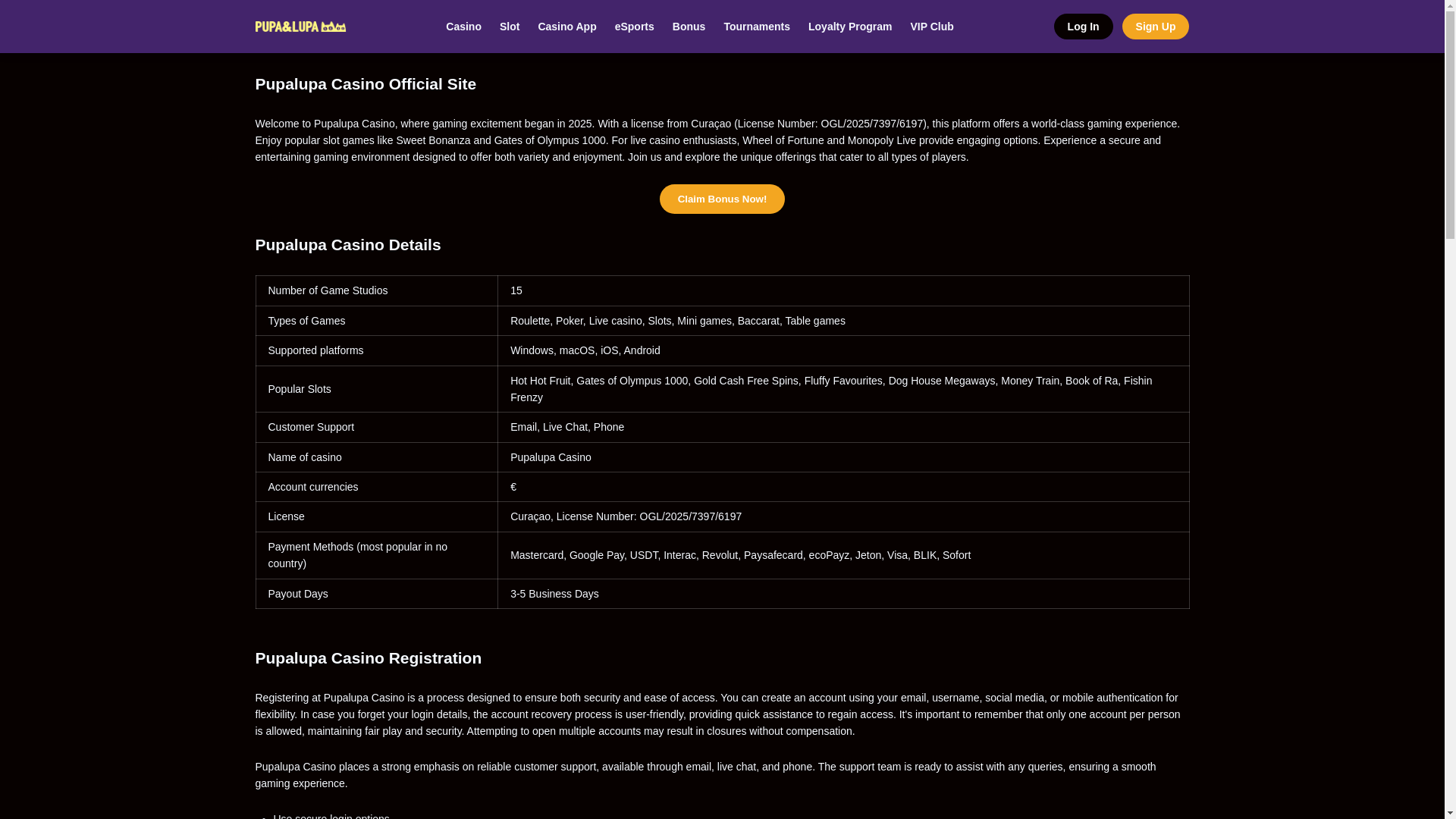 website screenshot of https://pupalupa-casino-com.pages.dev/