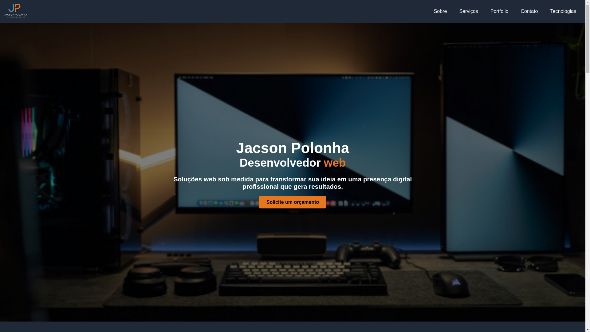 website screenshot of https://jacsonpolonha.pages.dev/