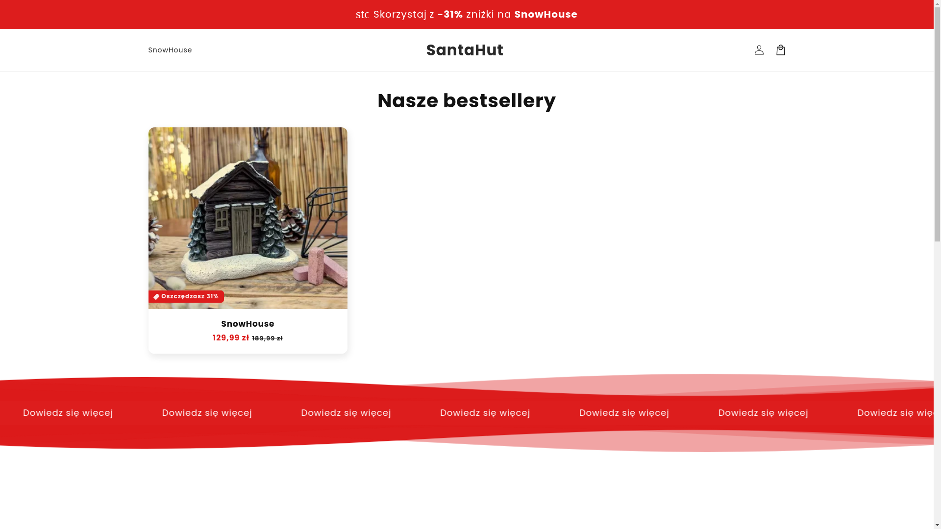 website screenshot of https://santahut.pl/
