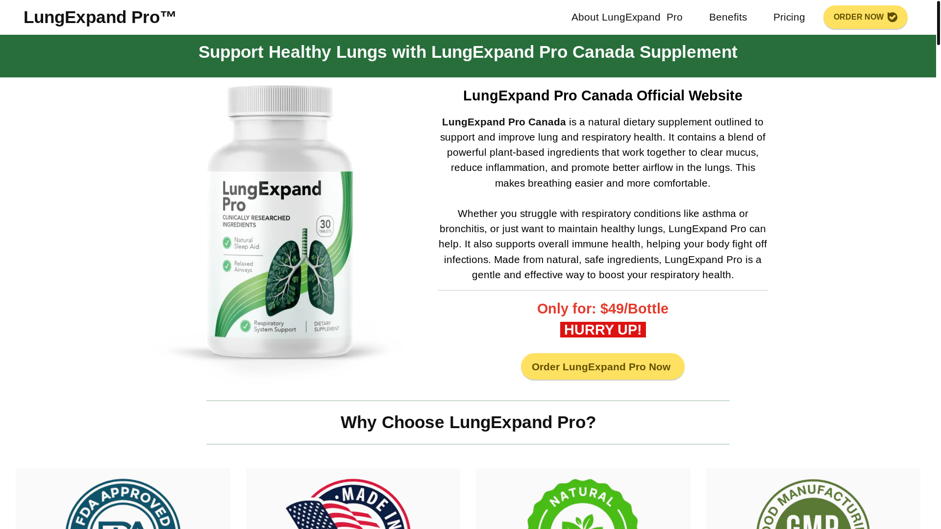 website screenshot of https://lungexpandpro-ca.ca/