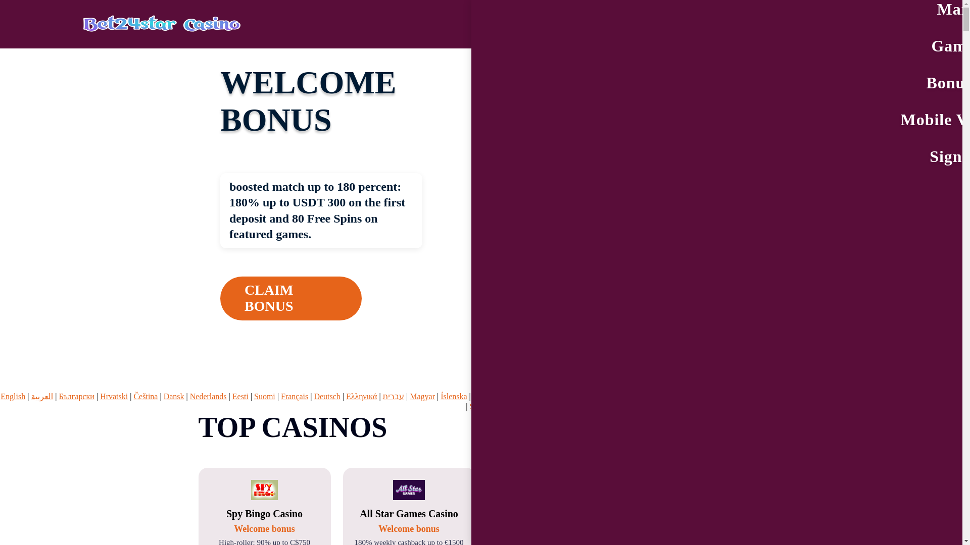 website screenshot of https://bet24star1.bond/