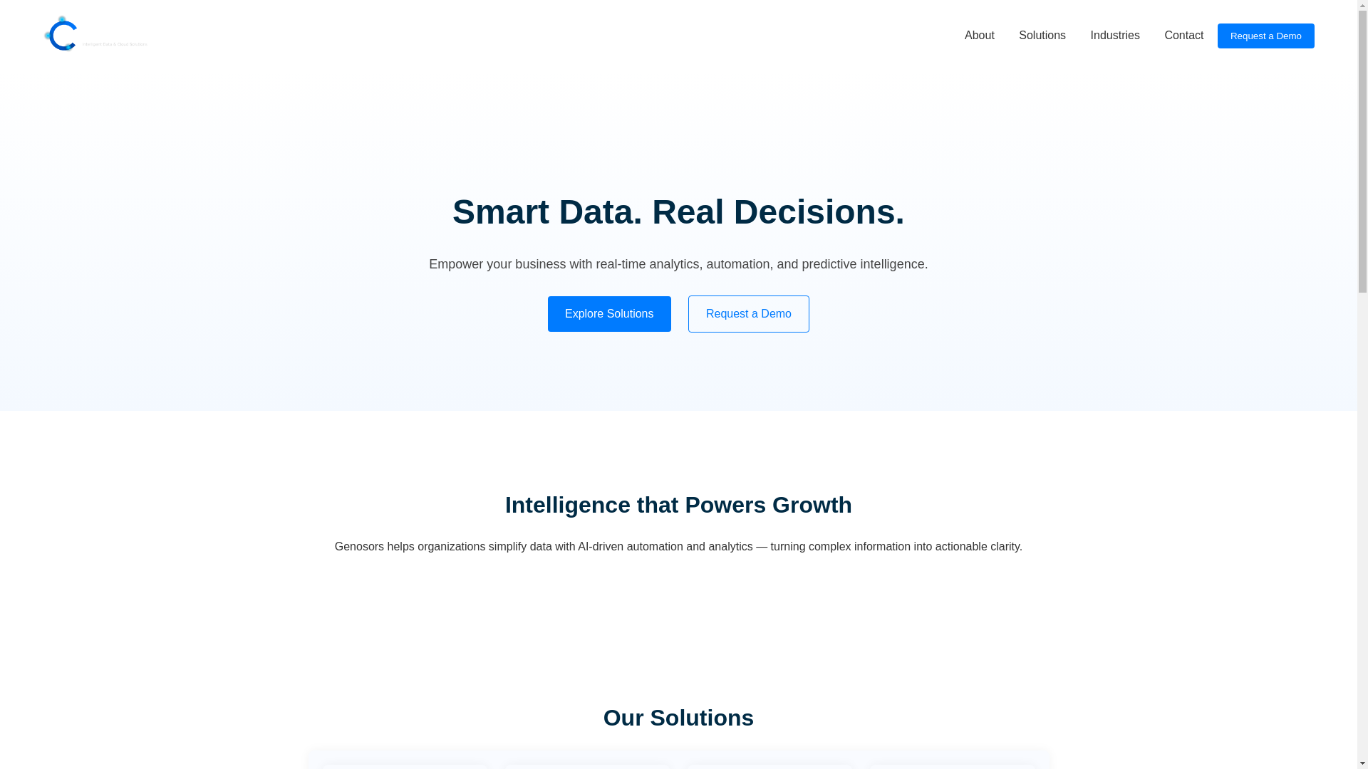 website screenshot of https://genosors-site.pages.dev/