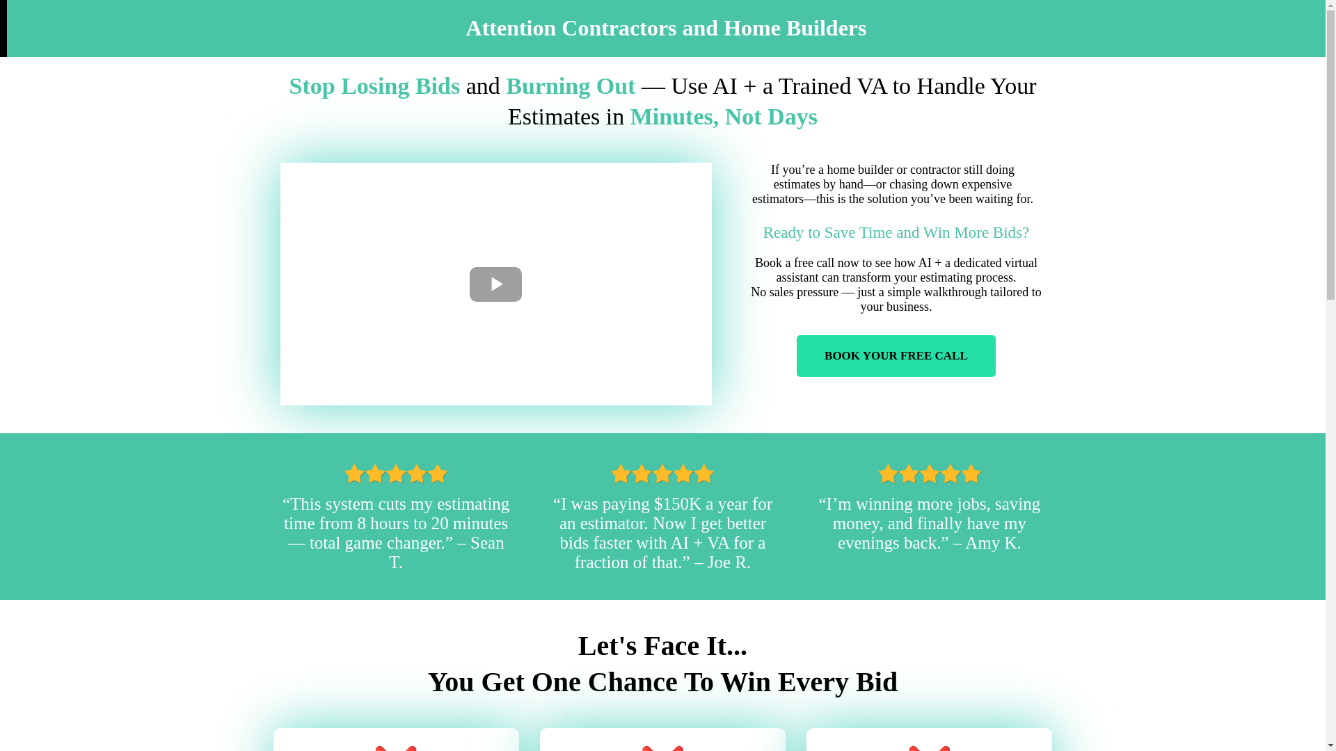 website screenshot of https://virtualassistonlineestimator.com/