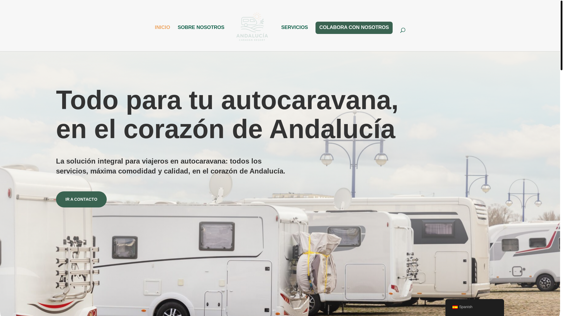 website screenshot of https://andaluciacaravanresort.com/