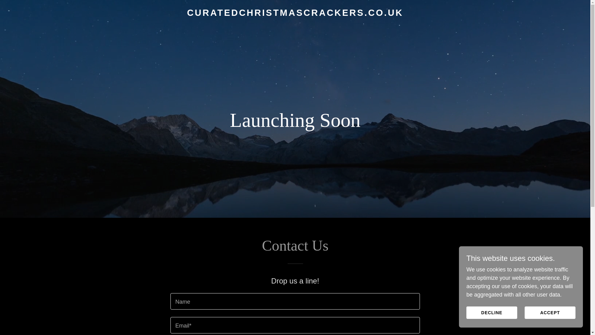 website screenshot of https://curatedchristmascrackers.co.uk/
