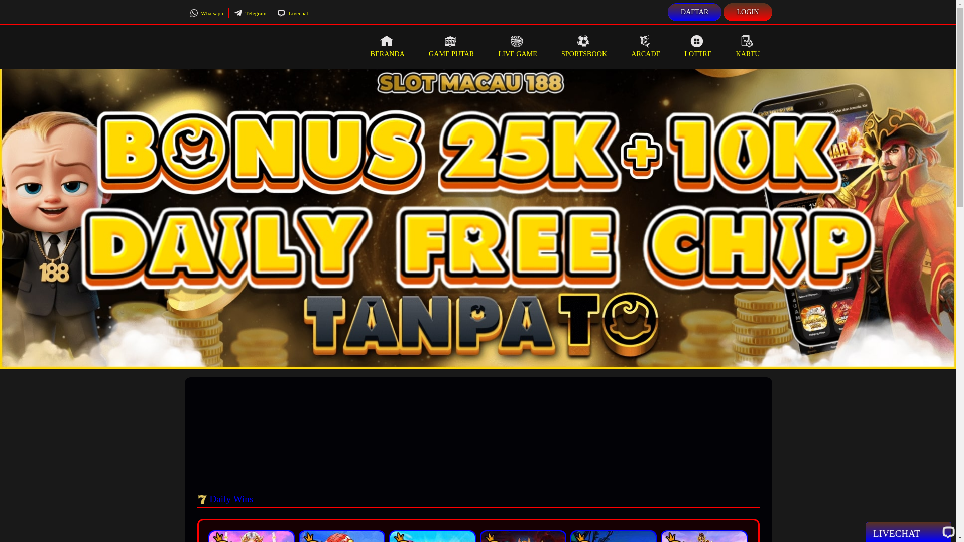 website screenshot of https://lawak777.net/