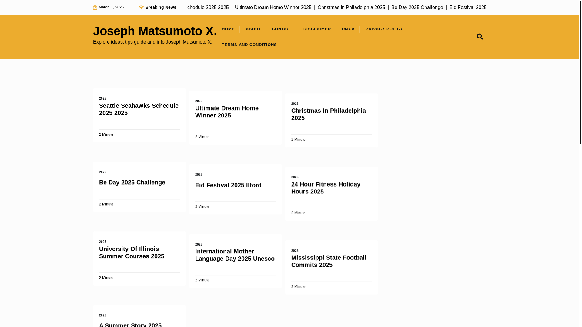 website screenshot of https://josephmatsumotox.pages.dev/