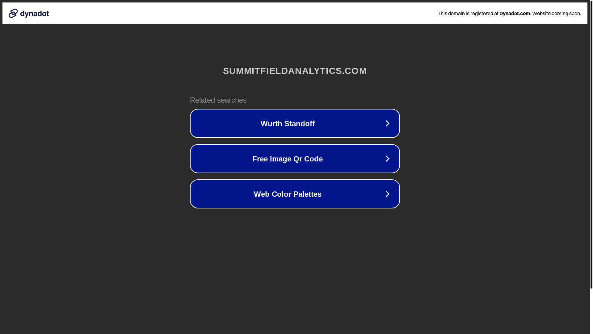 website screenshot of https://summitfieldanalytics.com/