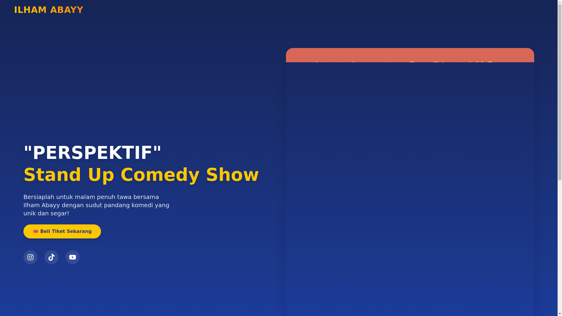 website screenshot of https://ilhamabayy.id/