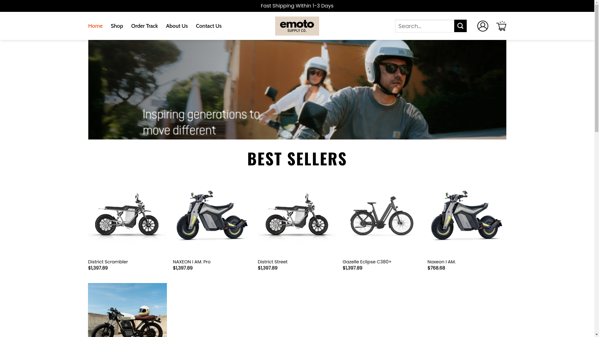 website screenshot of https://toprideemoto.shop/