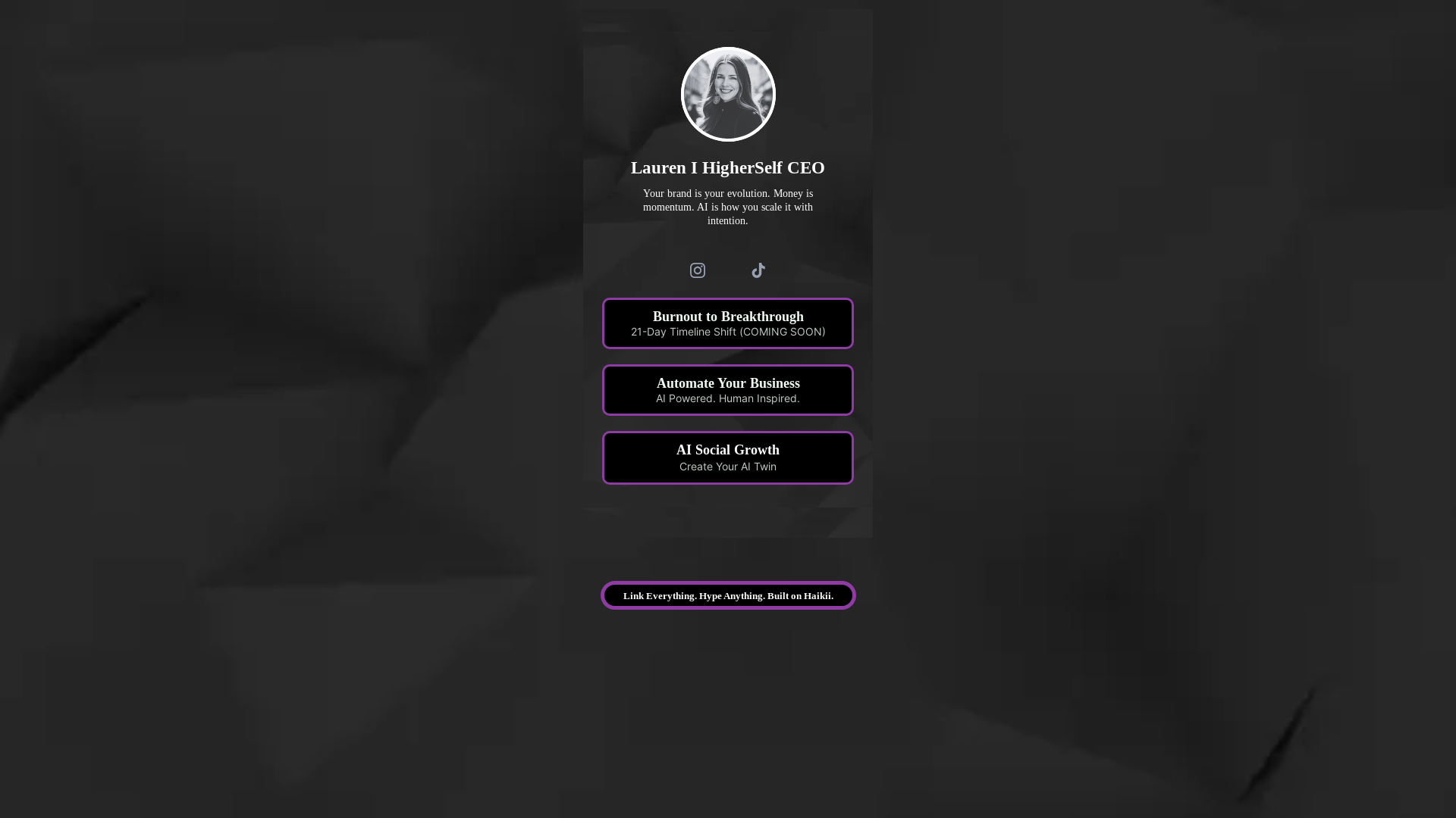 website screenshot of https://higherselfceo.com/