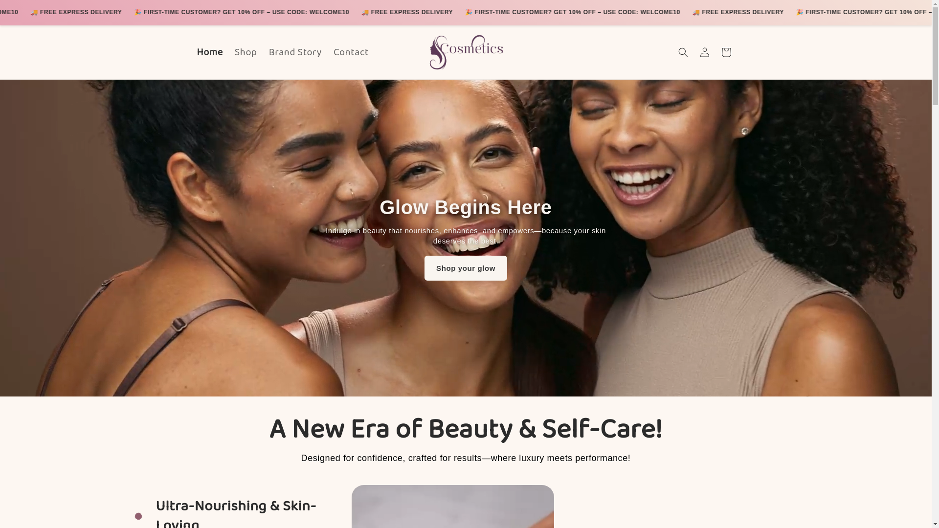 website screenshot of https://cosmeticsniche.org/