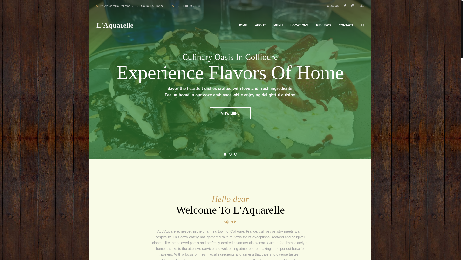 website screenshot of https://laquarelle.shop/