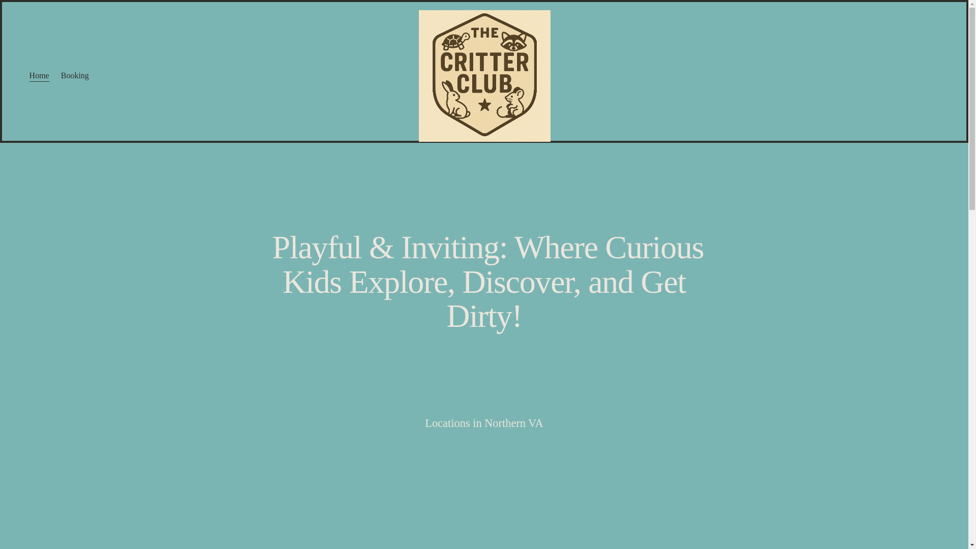website screenshot of https://thecritterclubva.org/