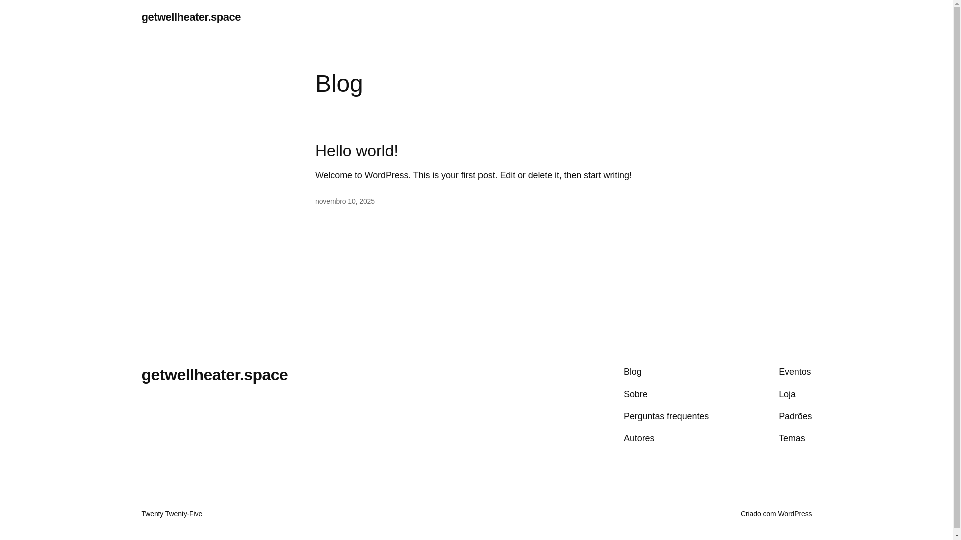 website screenshot of https://getwellheater.space/