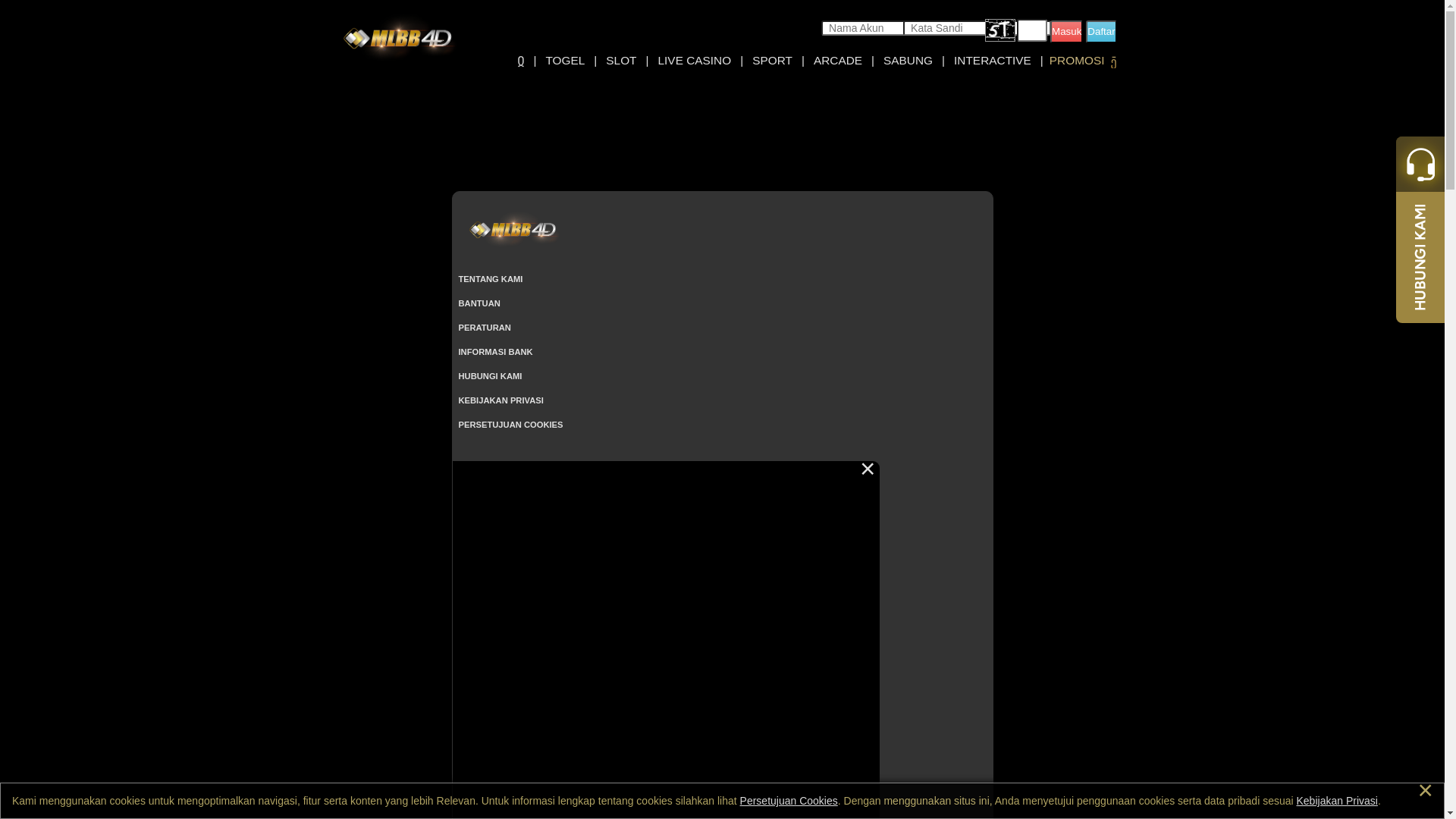website screenshot of https://mlbbbertaruh32.org/